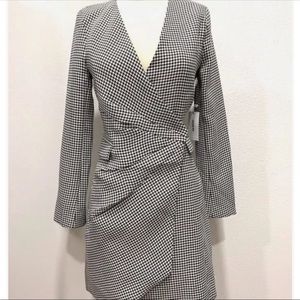 NWT Jason Wu Houndstooth Blazer Wrap Dress. Size XS